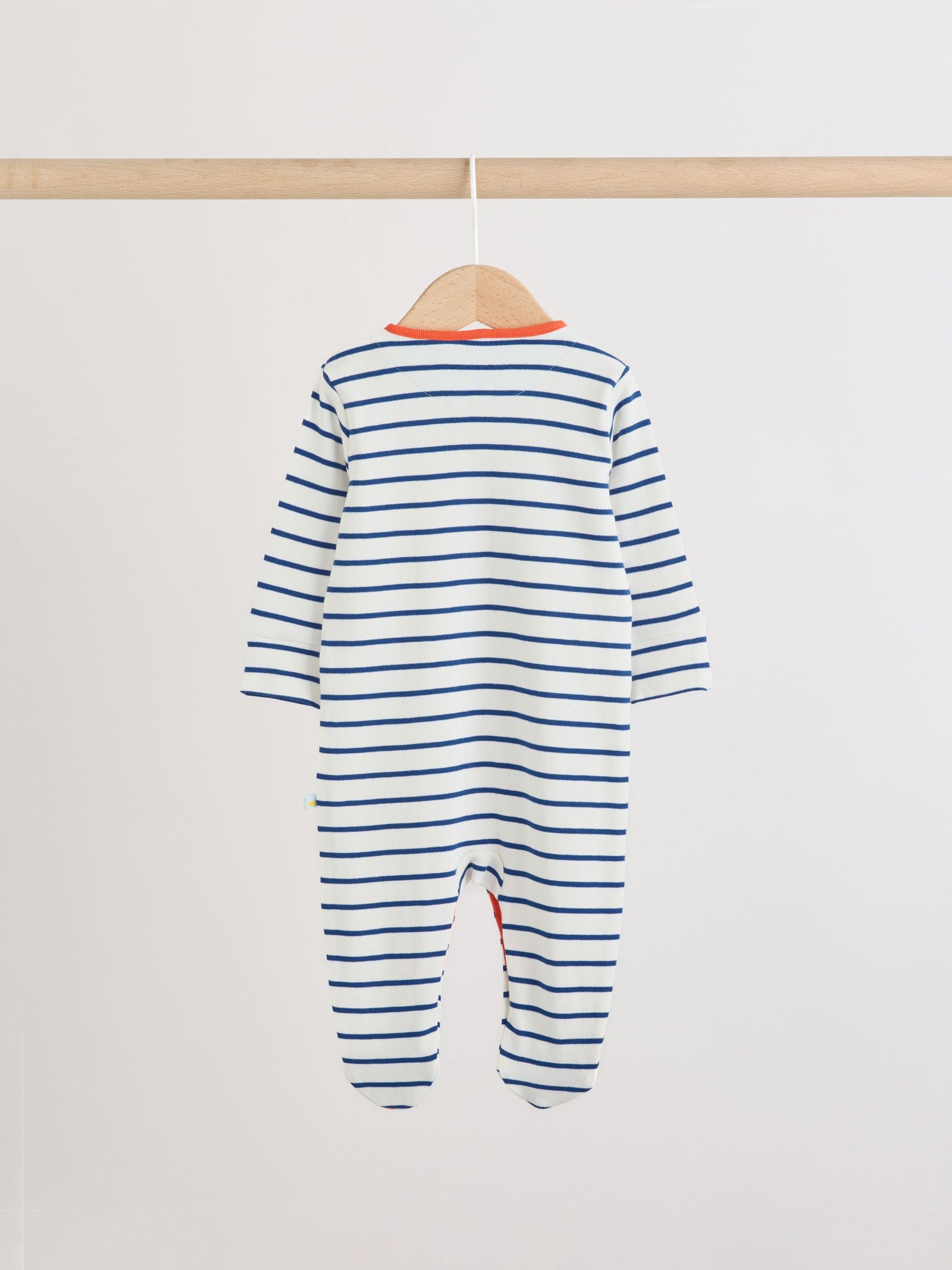 Blue Safari Baby Sleepsuits 3 Pack