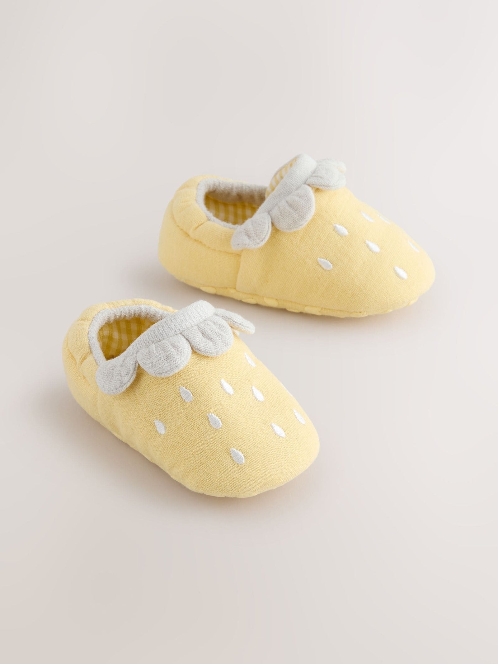 Yellow Lemon Baby Slip-On Shoes (0-18mths)