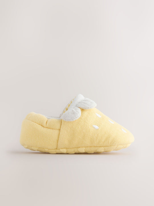 Yellow Lemon Baby Slip-On Shoes (0-18mths)