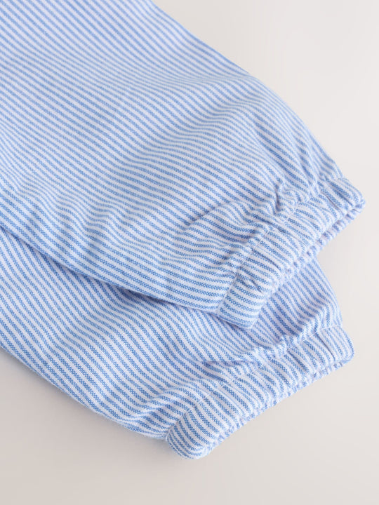 Blue Striped Strawberry Pocket Baby Hooded Jacket (0mths-2yrs)