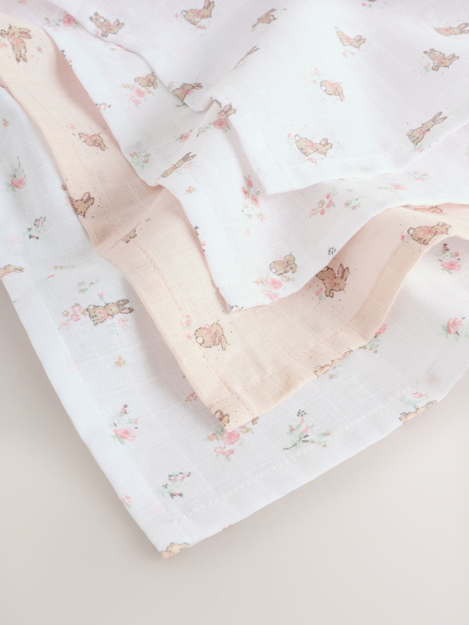 Pink Baby Muslin Cloths 4 Pack
