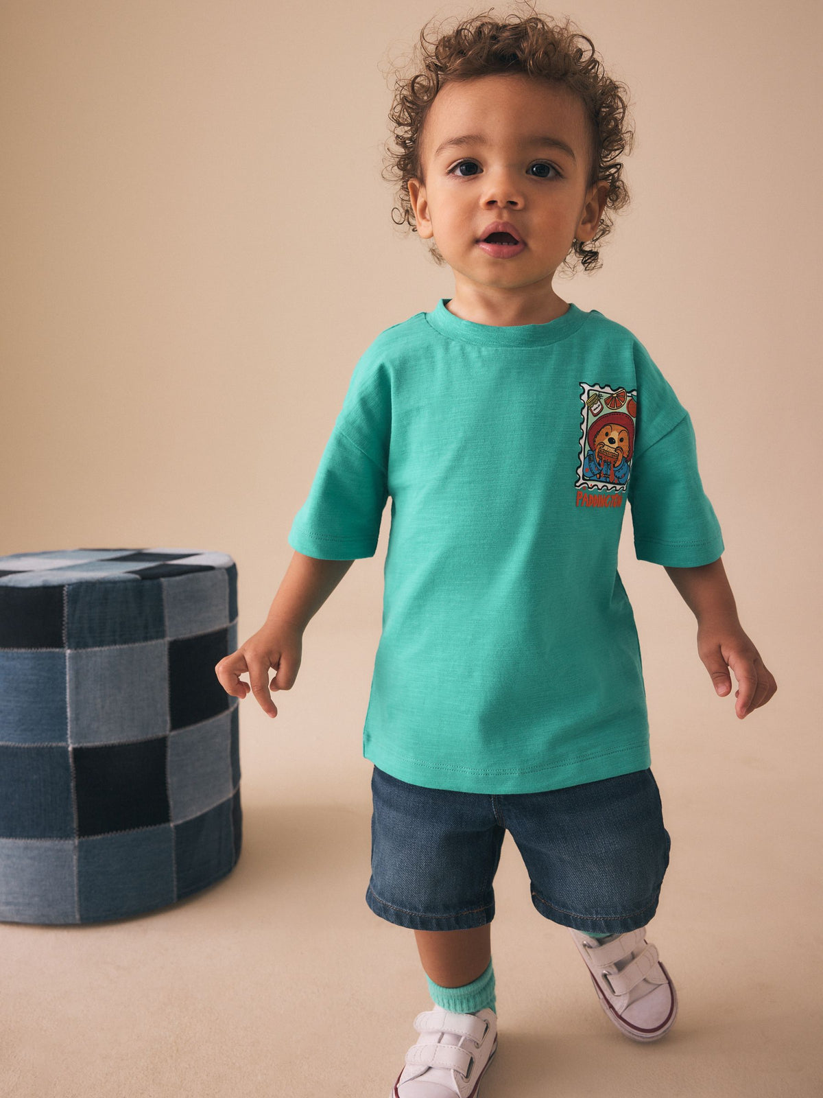 Green Paddington Bear Short Sleeve T-Shirt (3mths-8yrs)