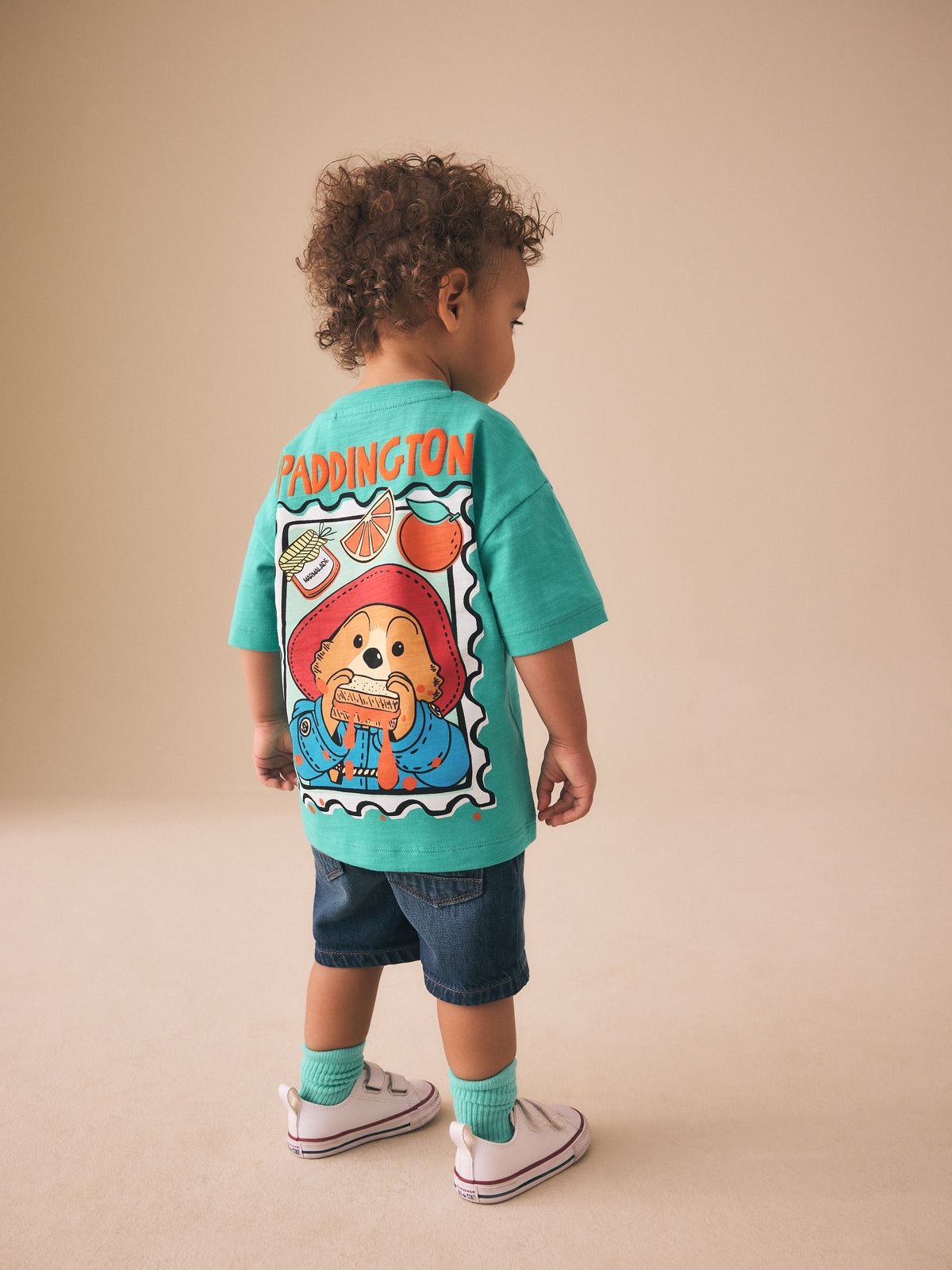 Green Paddington Bear Short Sleeve T-Shirt (3mths-8yrs)