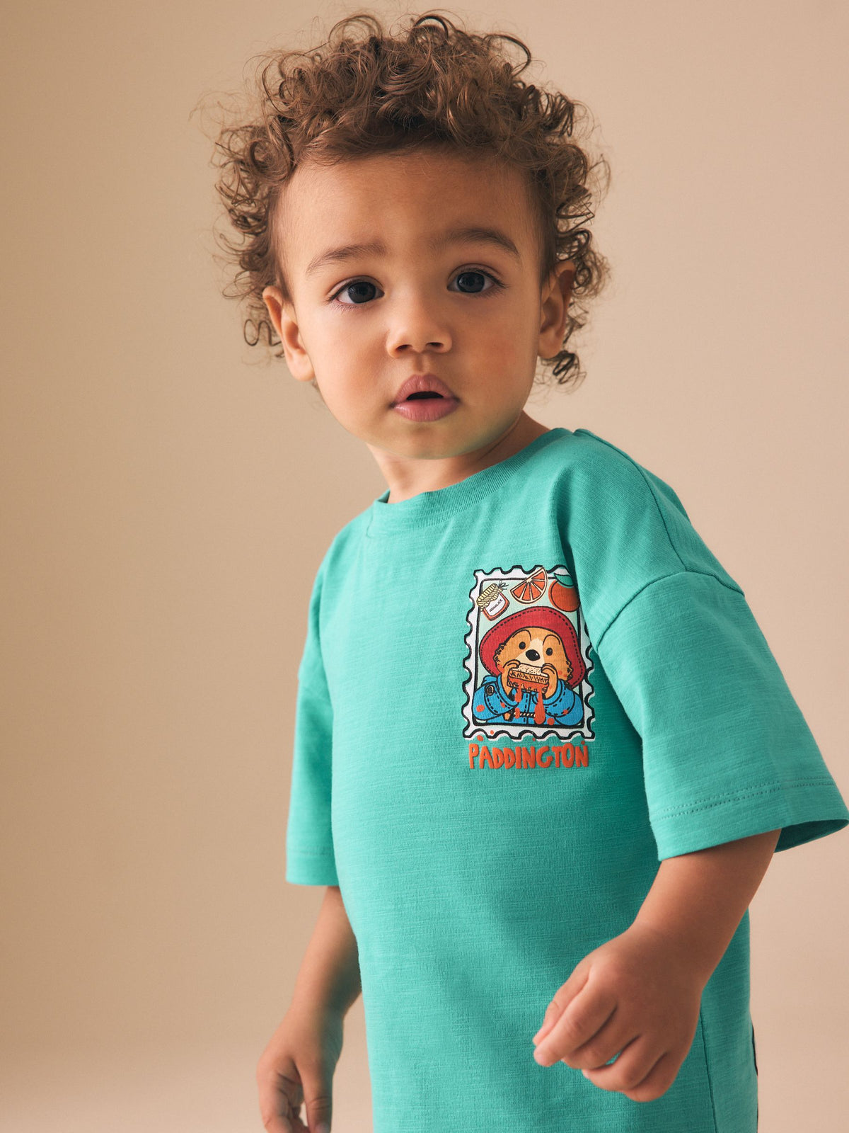 Green Paddington Bear Short Sleeve T-Shirt (3mths-8yrs)