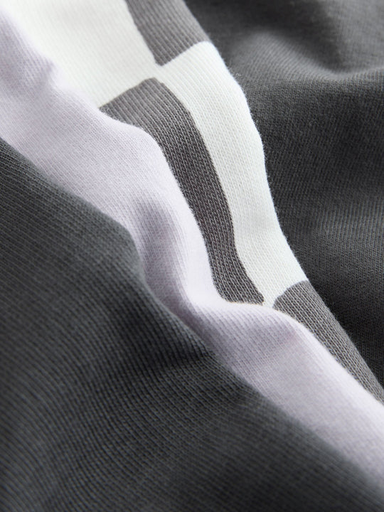 Charcoal Grey/Lilac Short Sleeve T-Shirt and Shorts Set 2 Pack (3mths-7yrs)