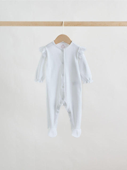 Pink Baby Sleepsuits 3 Pack (0mths-2yrs)