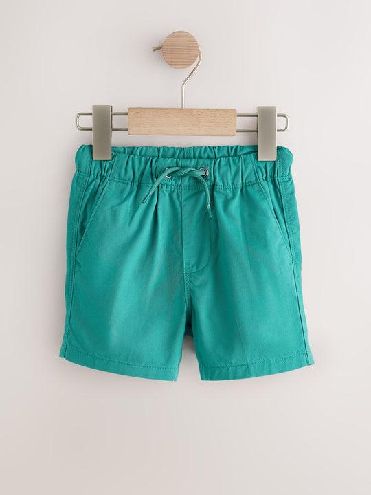 Green/Orange/Stripe Pull On Shorts 3 Pack (3mths-7yrs)