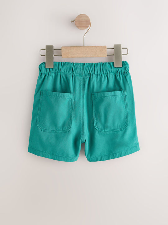 Green/Orange/Stripe Pull On Shorts 3 Pack (3mths-7yrs)