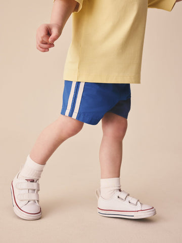Blue Side Stripe Pull On Shorts (3mths-7yrs)