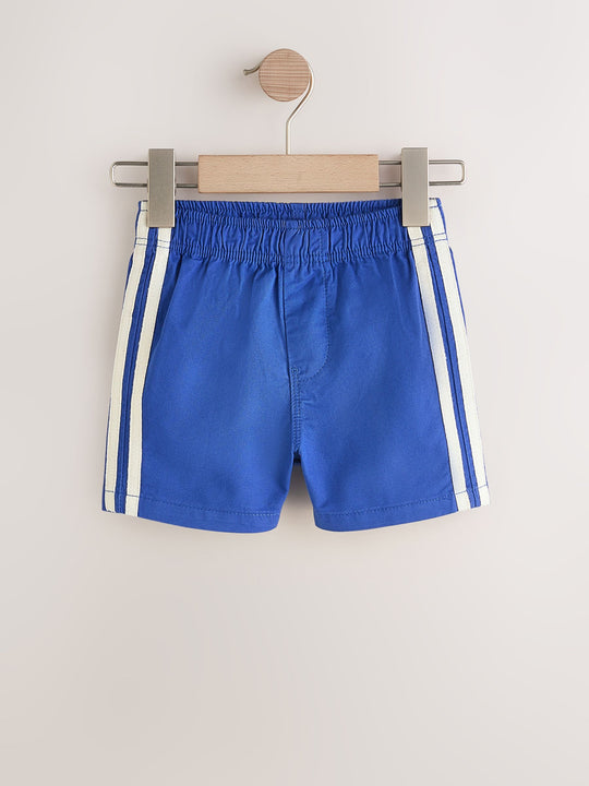 Blue Side Stripe Pull On Shorts (3mths-7yrs)