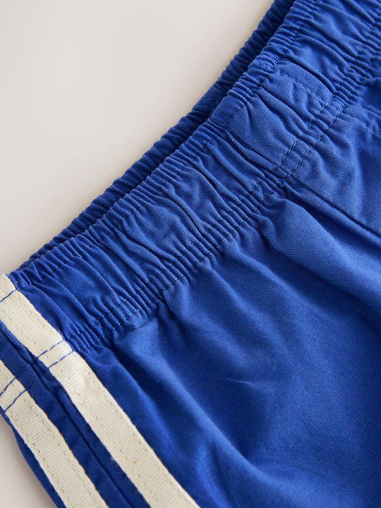 Blue Side Stripe Pull On Shorts (3mths-7yrs)