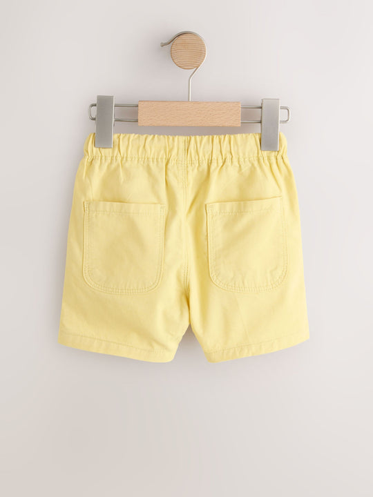 Yellow Pull On Shorts (3mths-7yrs)