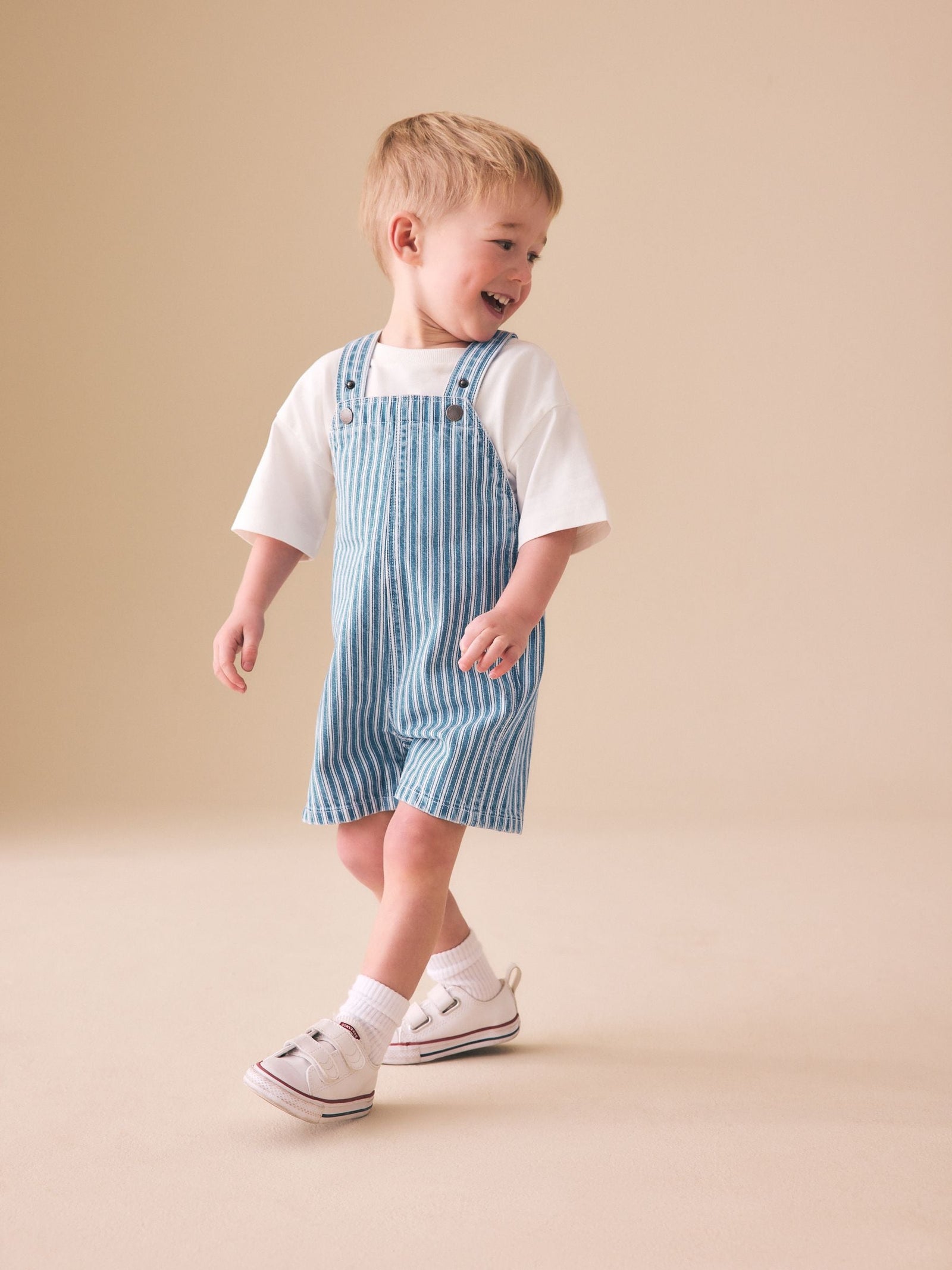 Stripe Denim Dungarees (3mths-7yrs)