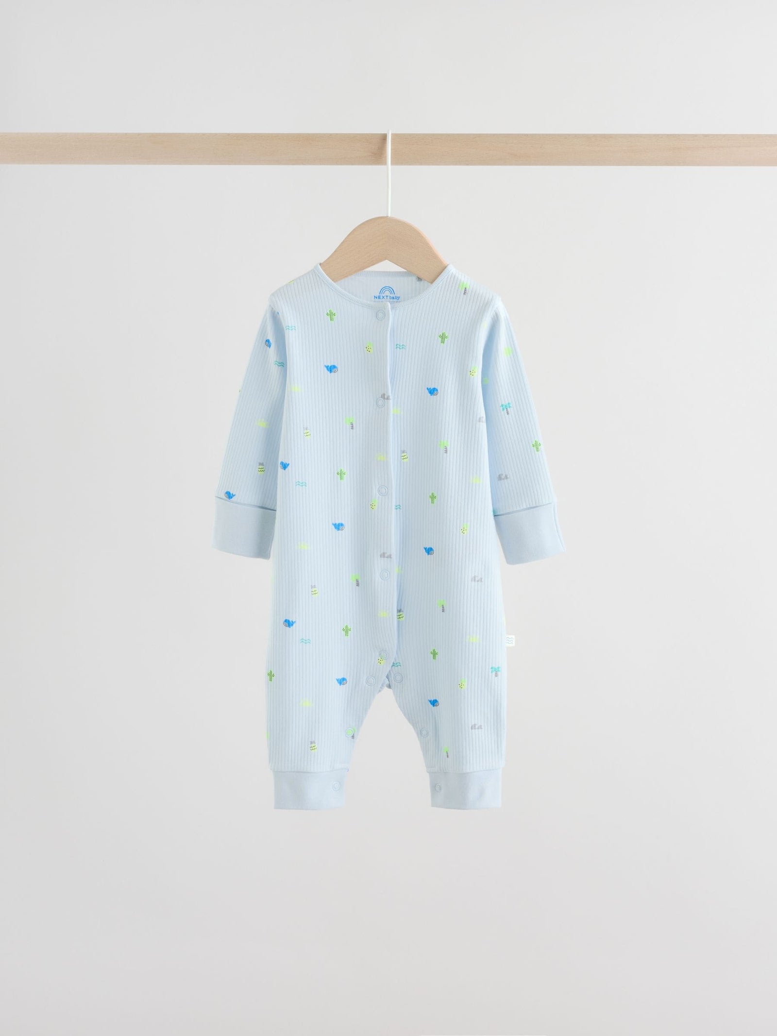 Multi Print Baby Sleepsuits 4 Pack (0mths-3yrs)
