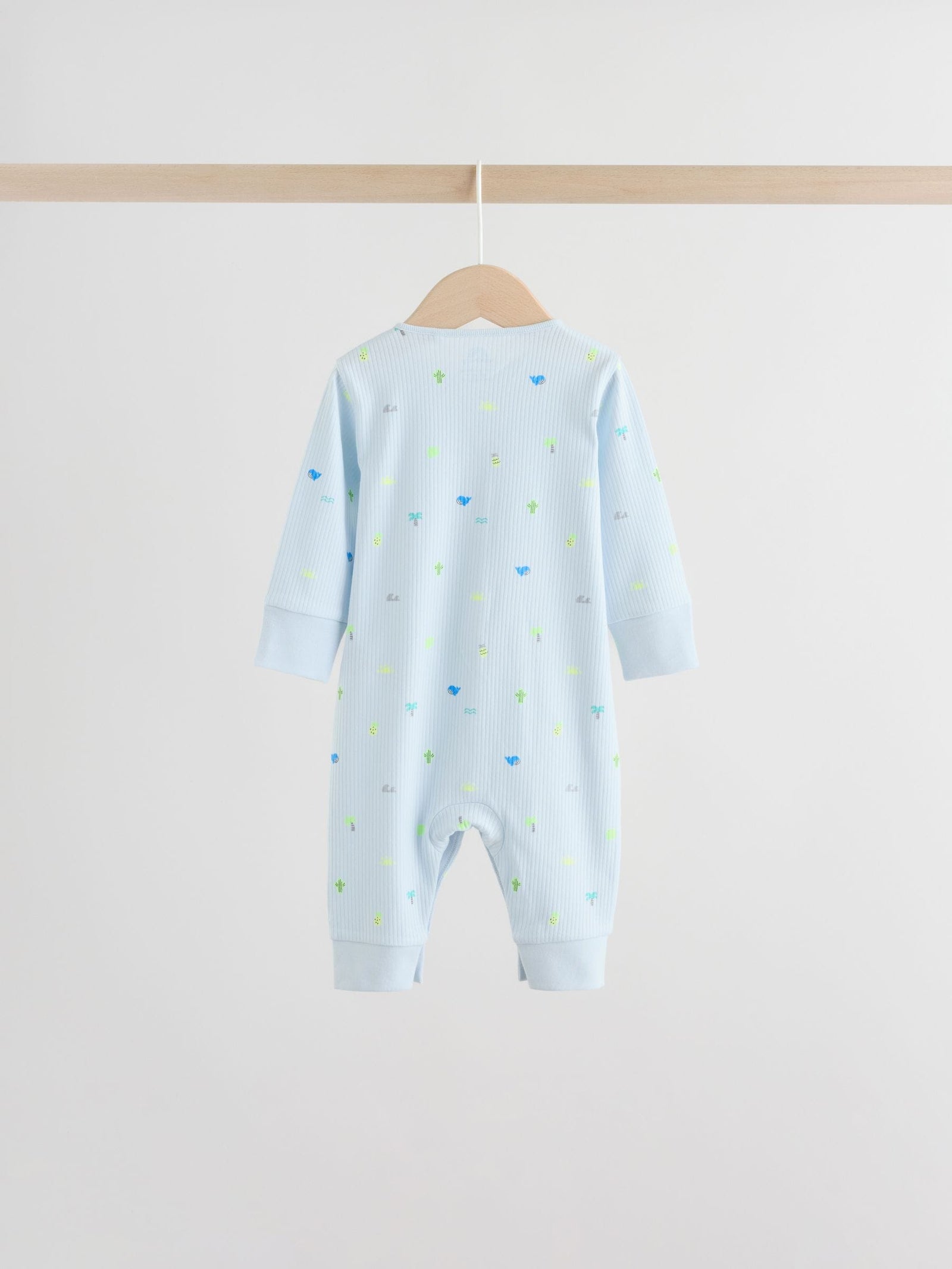 Multi Print Baby Sleepsuits 4 Pack (0mths-3yrs)