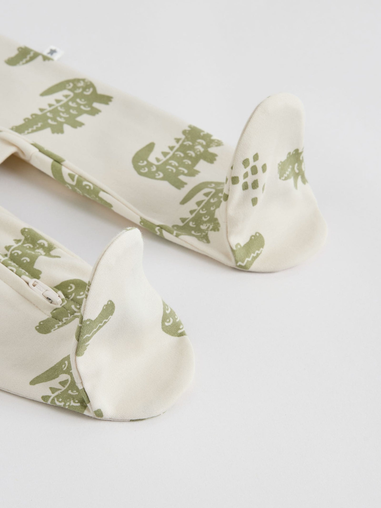 Multi Safari Two Way Zip Baby Sleepsuits 3 Pack (0mths-2yrs)