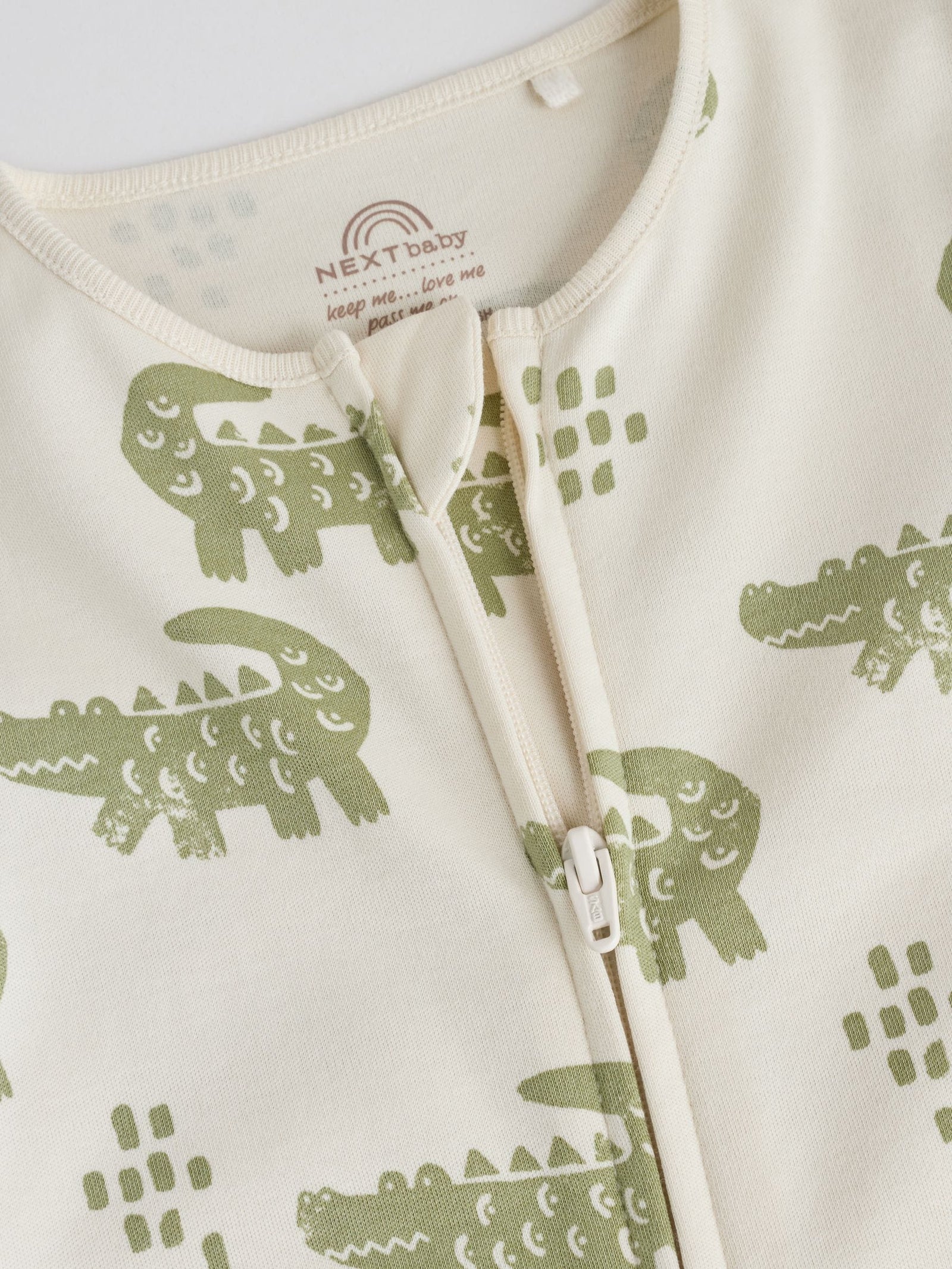 Multi Safari Two Way Zip Baby Sleepsuits 3 Pack (0mths-2yrs)