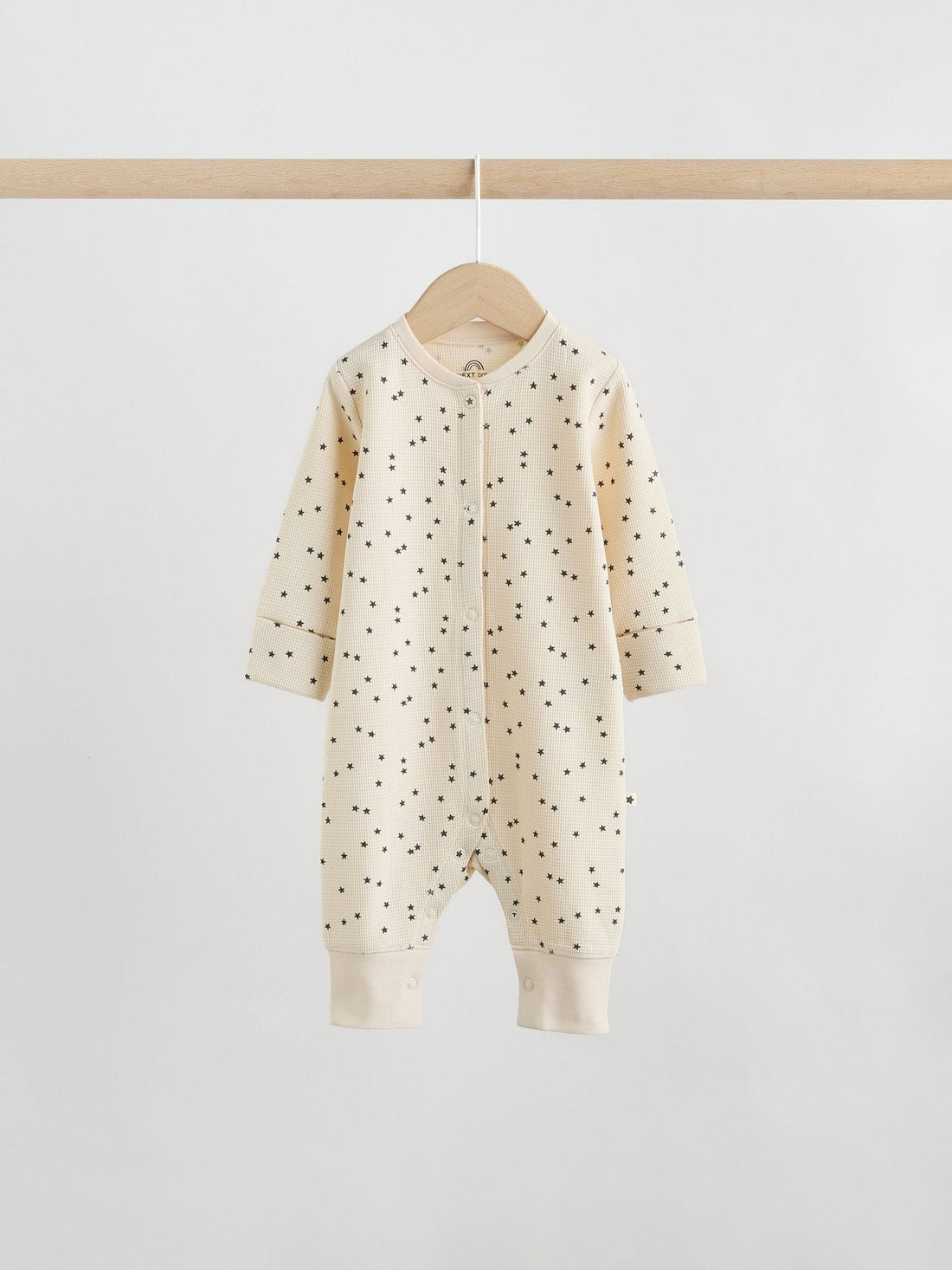 Monochrome Waffle Baby Sleepsuits 3 Pack (0mths-3yrs)