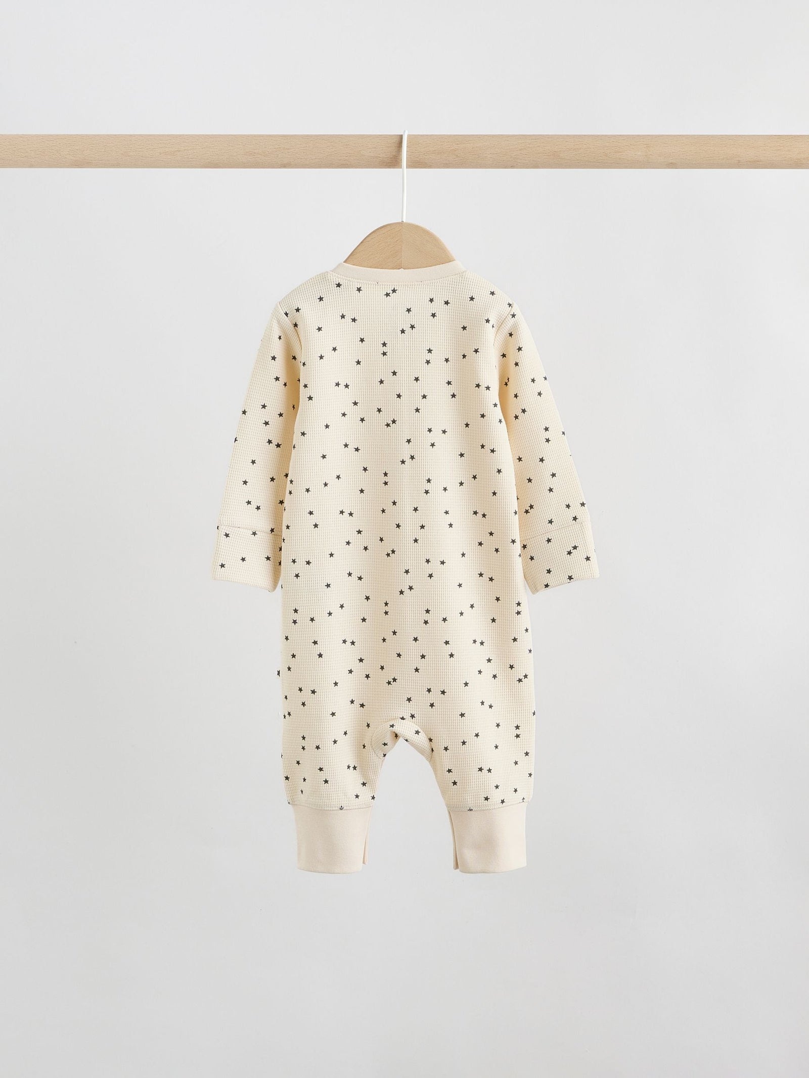 Monochrome Waffle Baby Sleepsuits 3 Pack (0mths-3yrs)