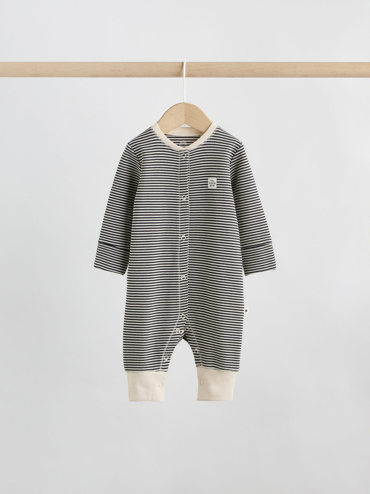 Monochrome Waffle Baby Sleepsuits 3 Pack (0mths-3yrs)