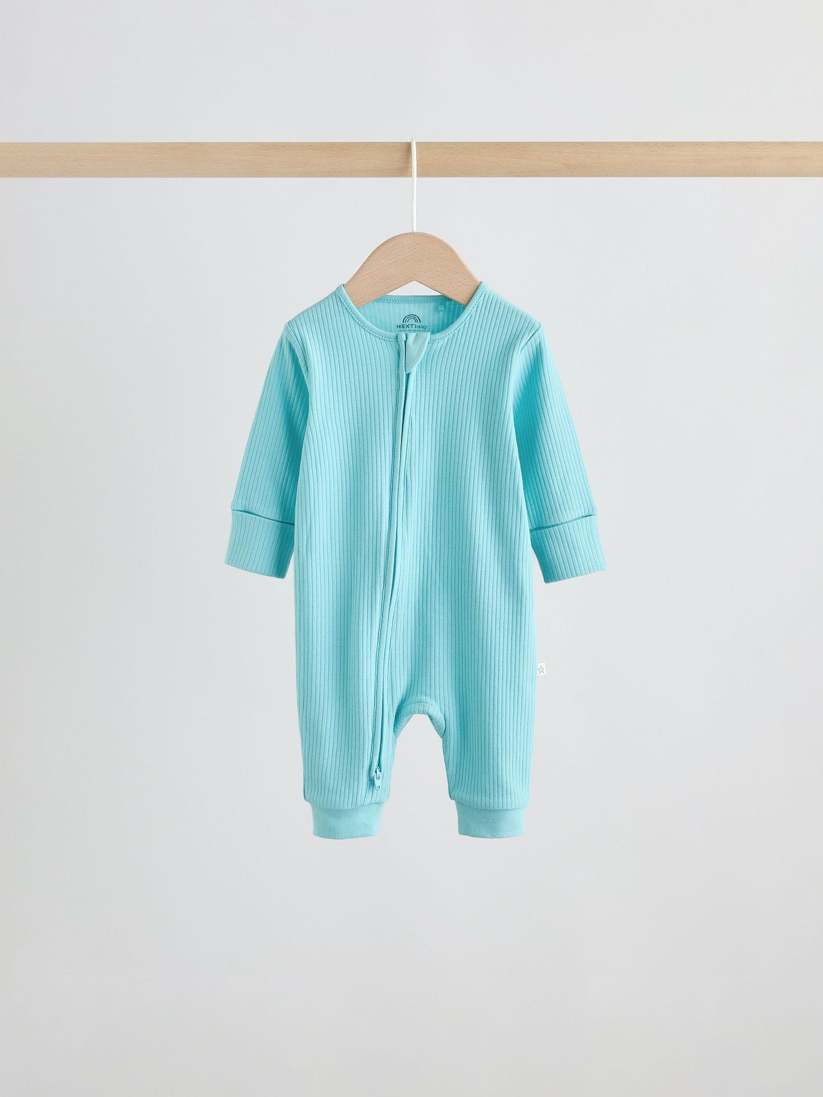 Multi Brights Two Way Zip Baby Sleepsuits 3 Pack (0mths-3yrs)