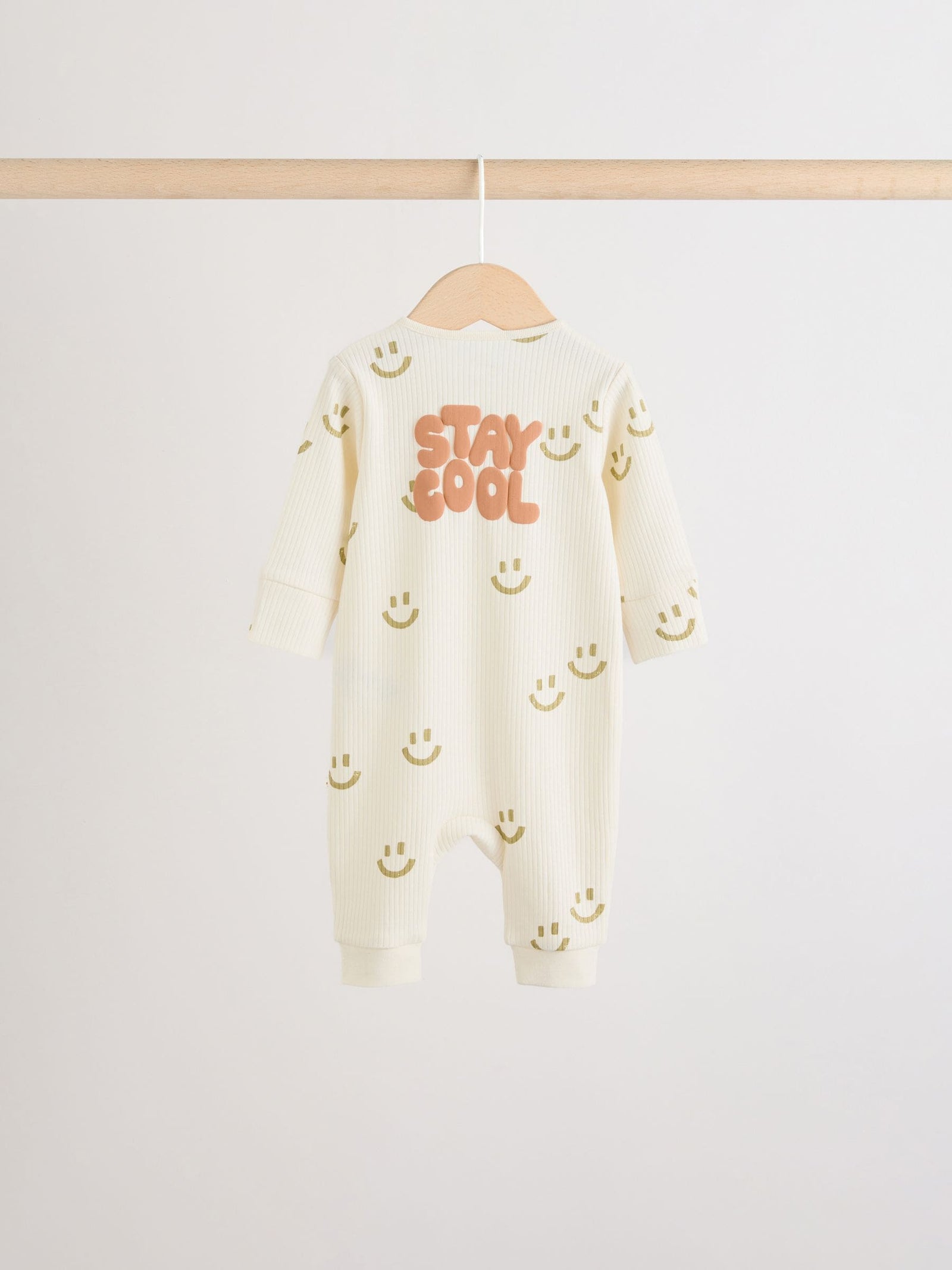 Multi Two Way Zip Baby Sleepsuits 3 Pack (0mths-3yrs)