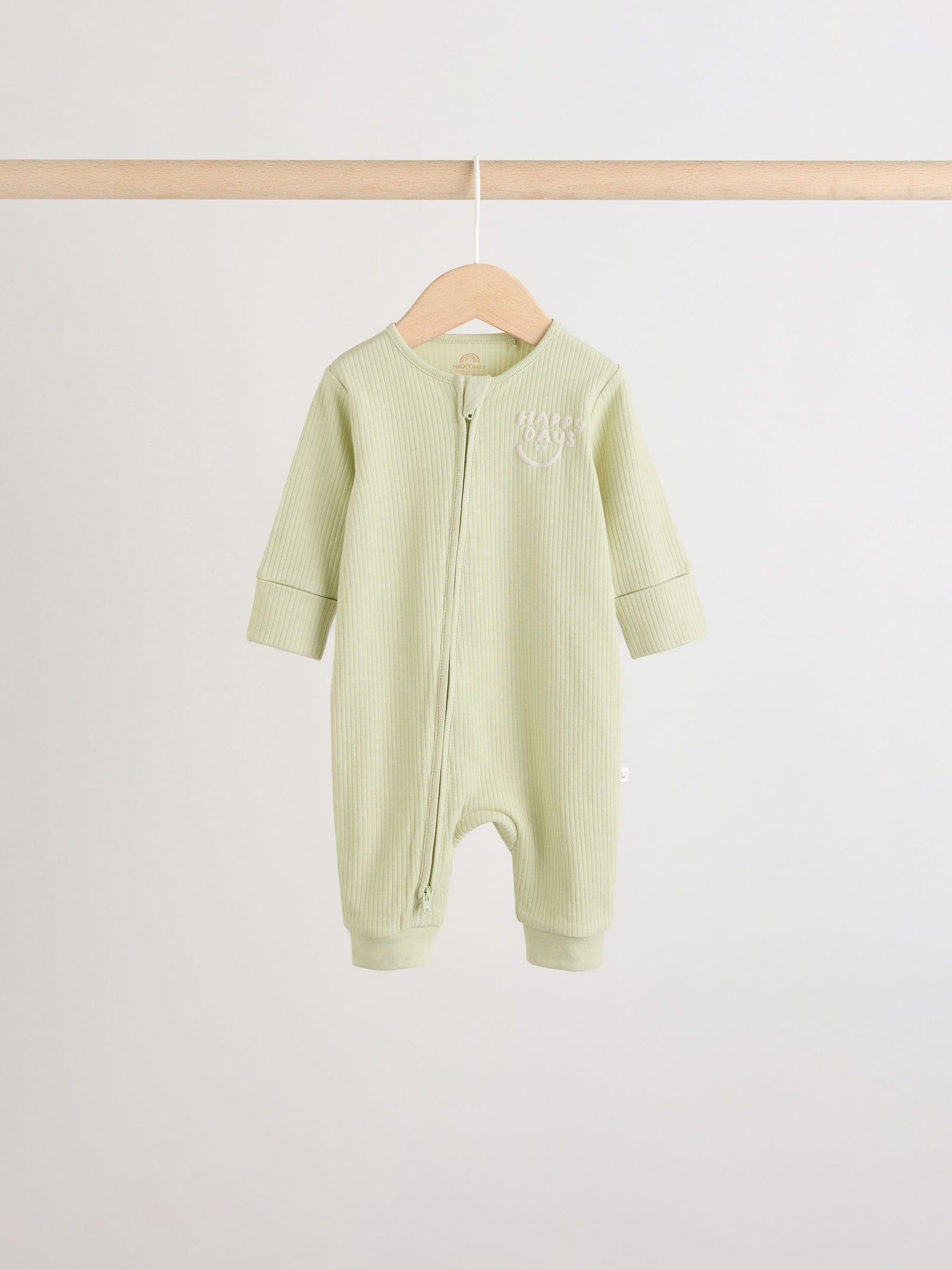 Multi Two Way Zip Baby Sleepsuits 3 Pack (0mths-3yrs)