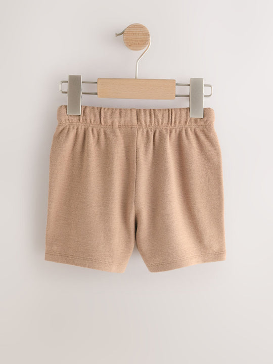 Tan Brown Textured Shorts (3mths-7yrs)