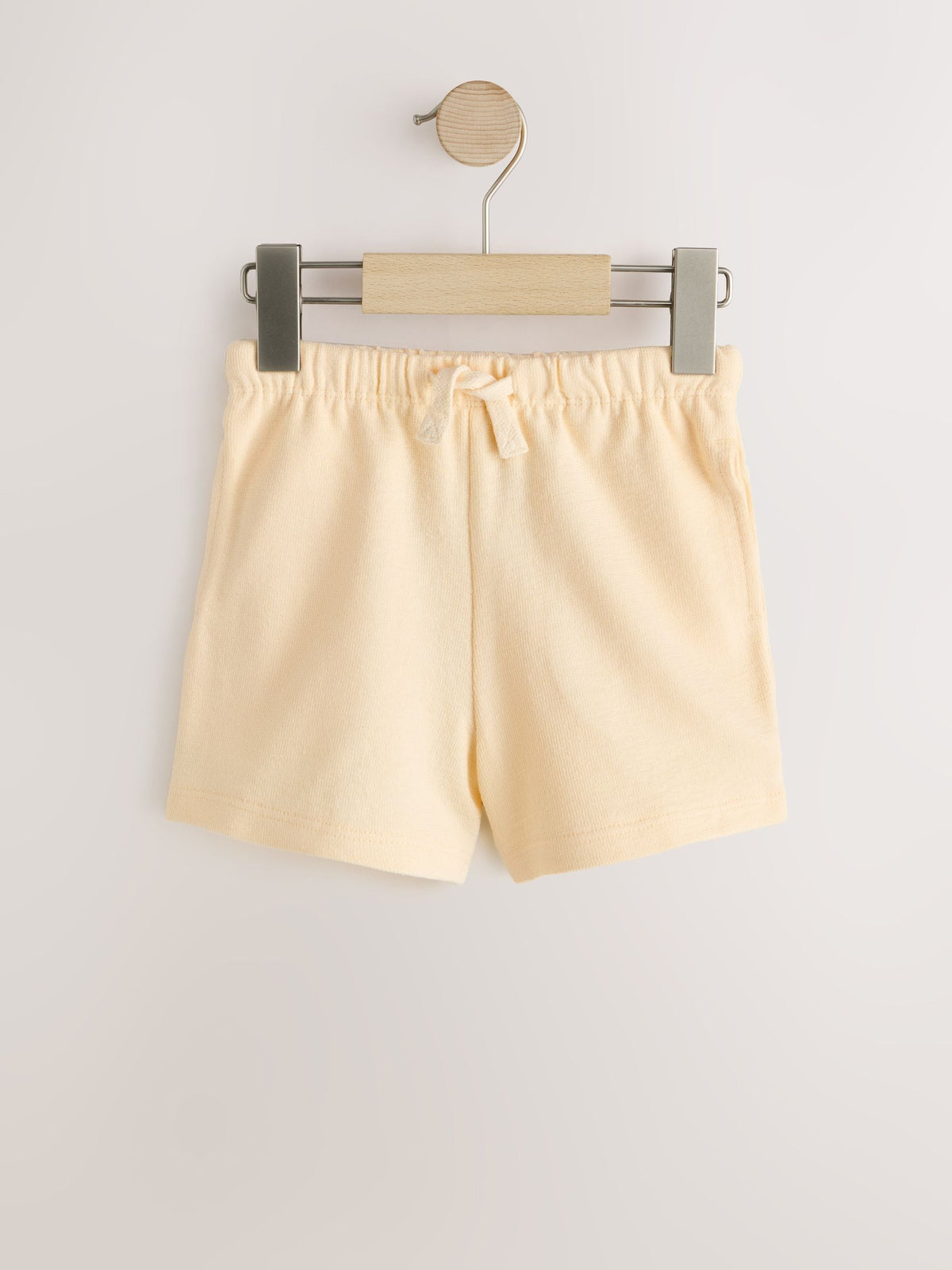 Sage Green Soft Yellow and Pastel Stripe Textured Shorts 3 Pack (3mths-7yrs)