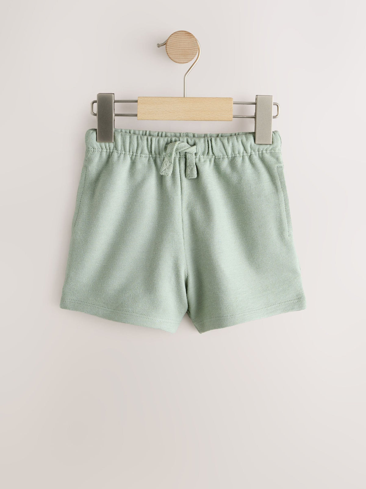 Sage Green Soft Yellow and Pastel Stripe Textured Shorts 3 Pack (3mths-7yrs)