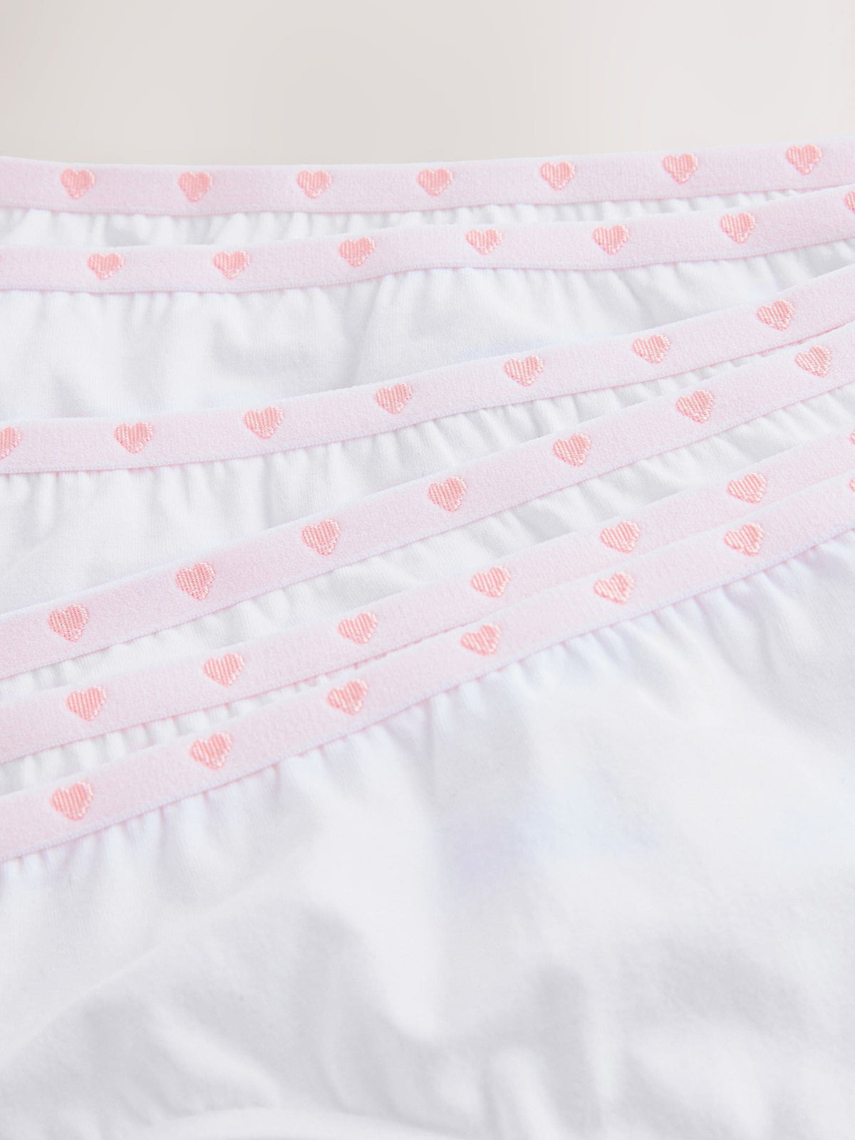 White Heart Elastic Briefs 10 Pack (1.5-16yrs)
