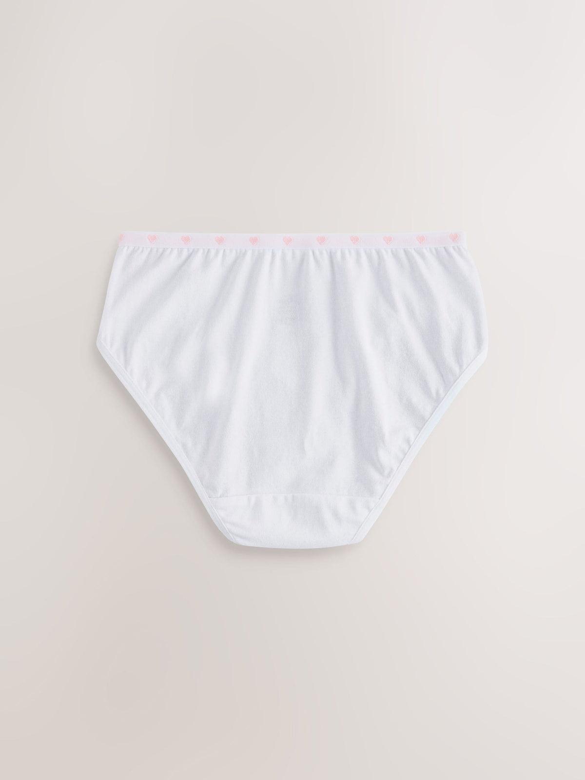White Heart Elastic Briefs 10 Pack (1.5-16yrs)