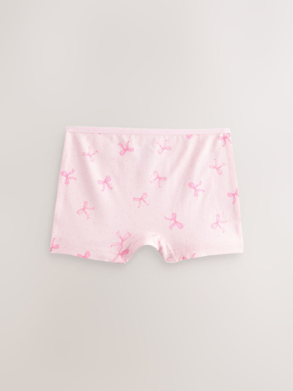 Pink Bear/Bow Short Briefs 5 Pack (2-16yrs)