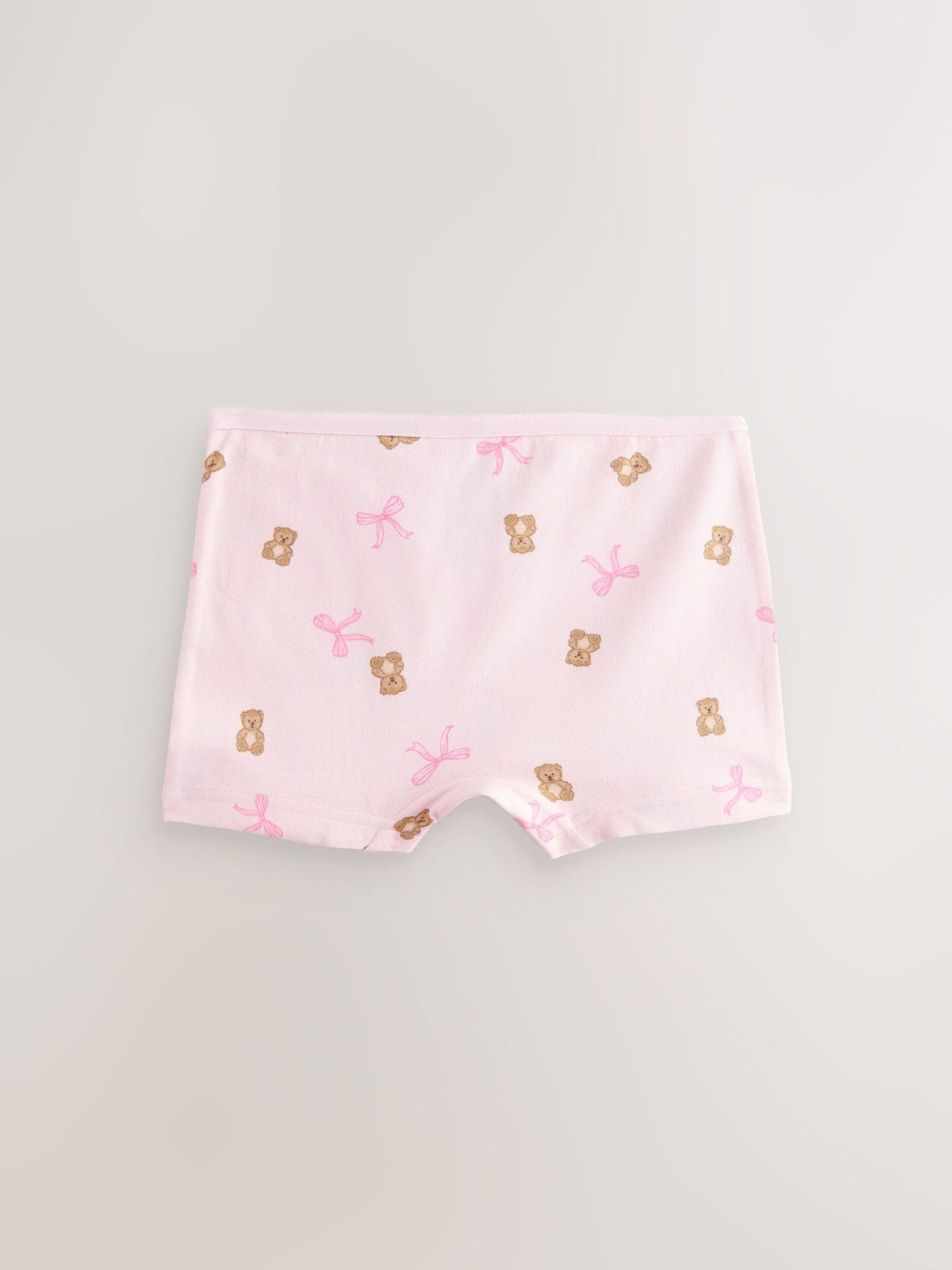 Pink Bear/Bow Short Briefs 5 Pack (2-16yrs)