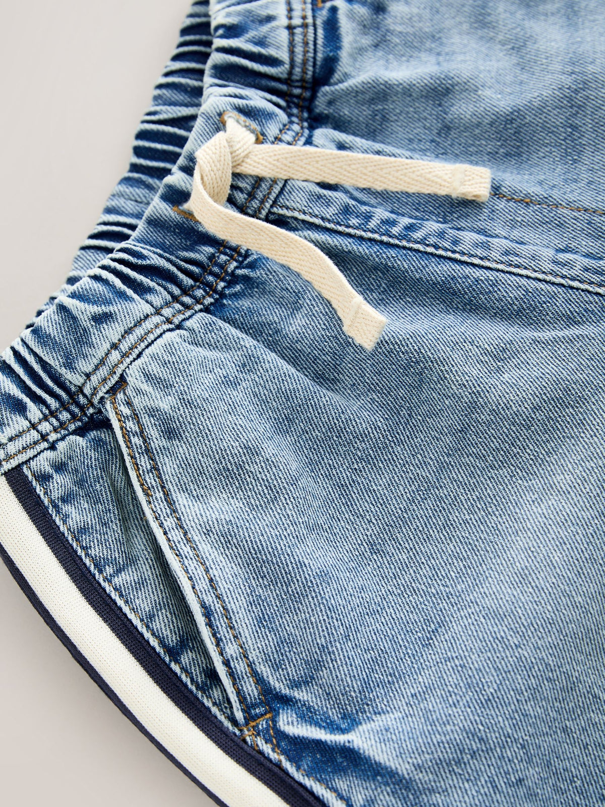 Light Blue Side Stripe Wide Fit Jeans (3mths-7yrs)