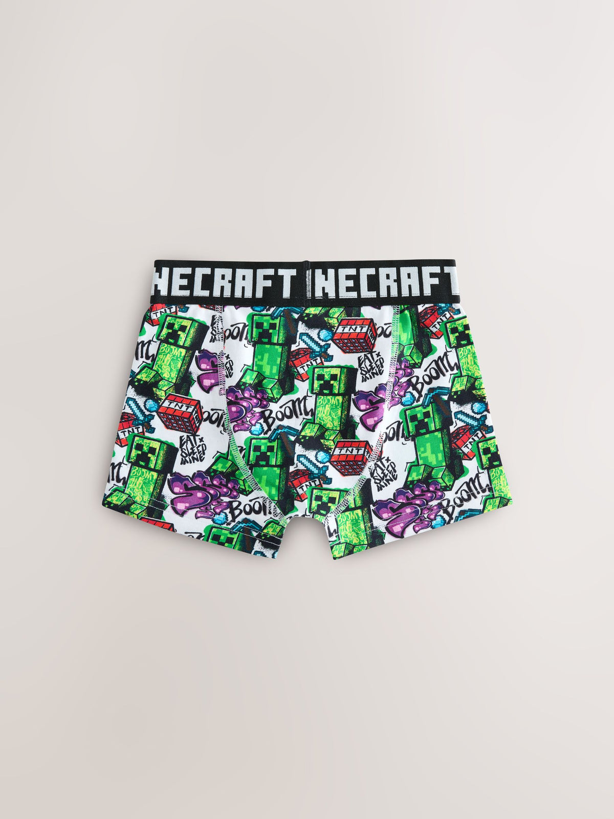 Green/Black Minecraft Trunks 7 Pack (3-14yrs)