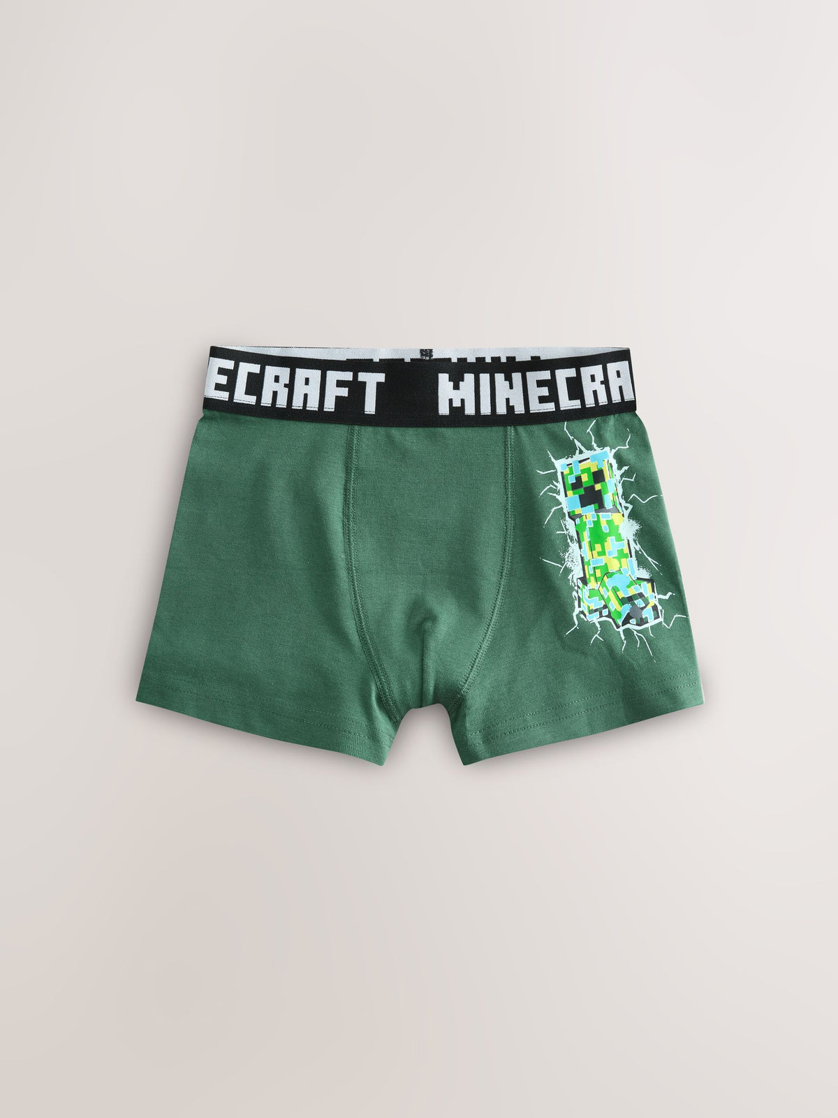 Green/Black Minecraft Trunks 7 Pack (3-14yrs)