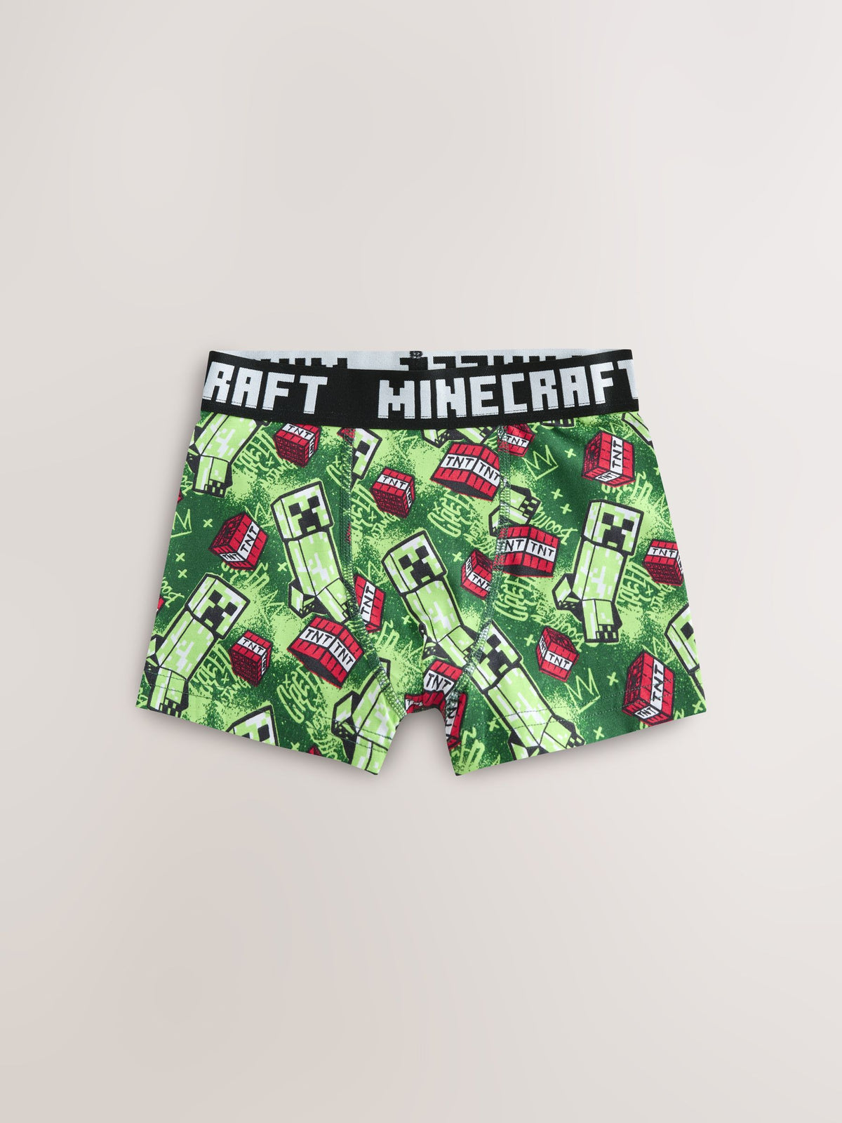 Green/Black Minecraft Trunks 7 Pack (3-14yrs)