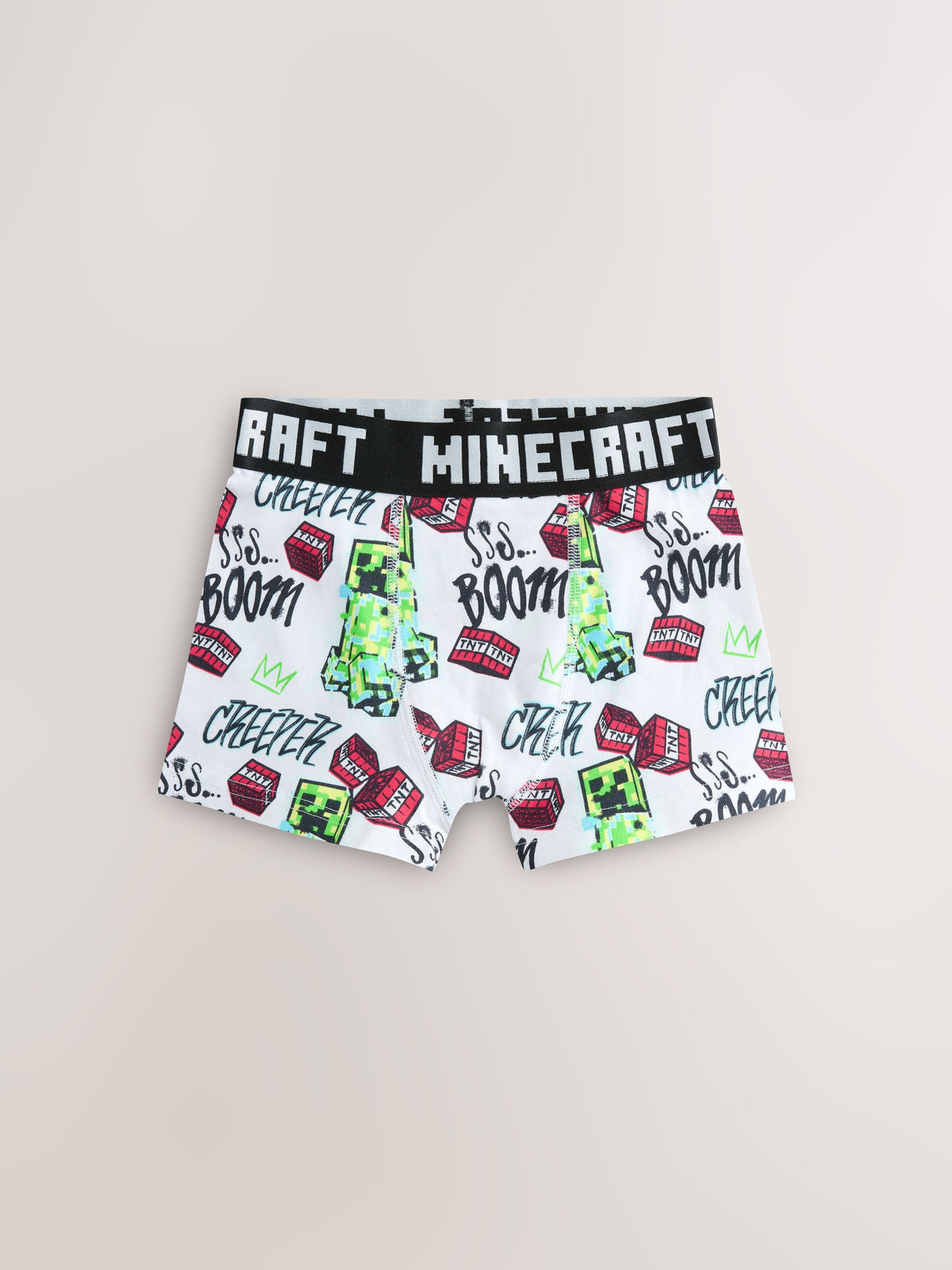 Green/Black Minecraft Trunks 7 Pack (3-14yrs)