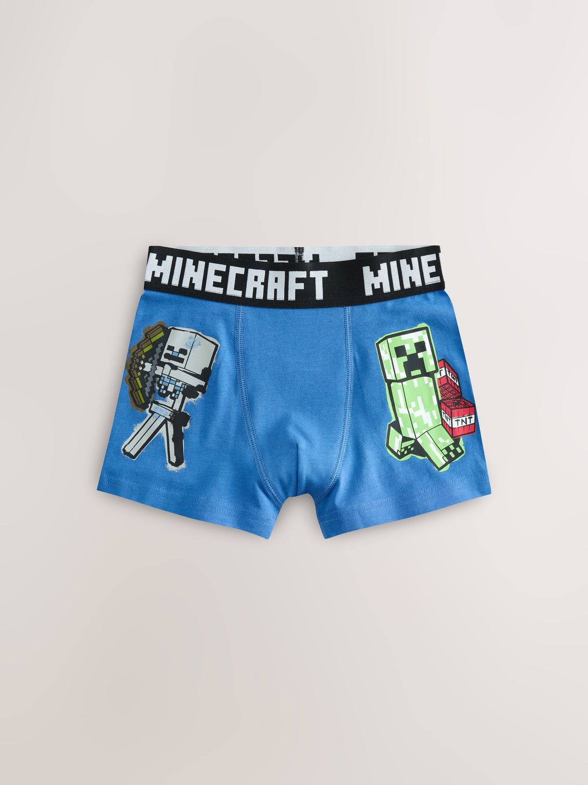 Green/Black Minecraft Trunks 7 Pack (3-14yrs)