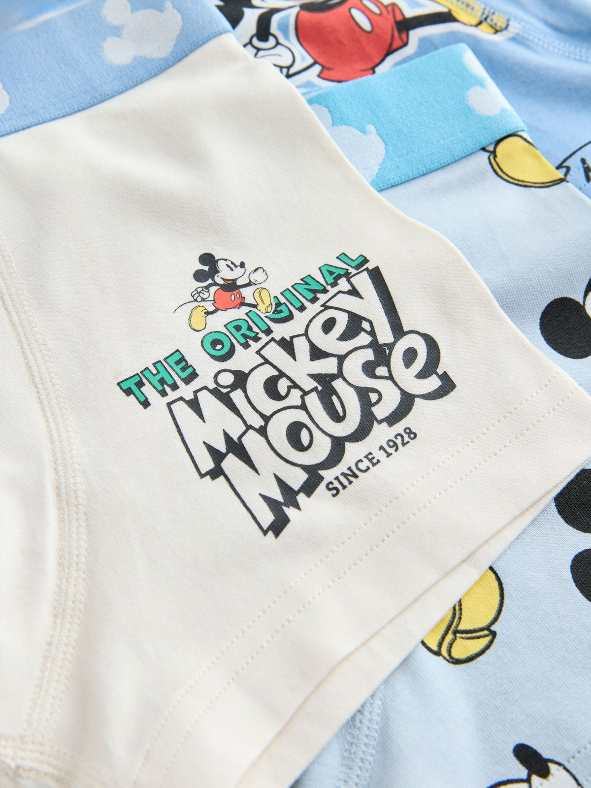 Blue/White Mickey Mouse Trunks Pack (2-10yrs)