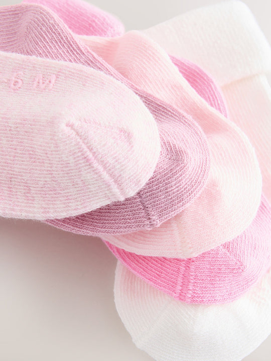 Pink Baby Socks 5 Pack
