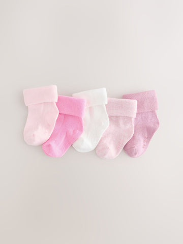 Pink Baby Socks 5 Pack