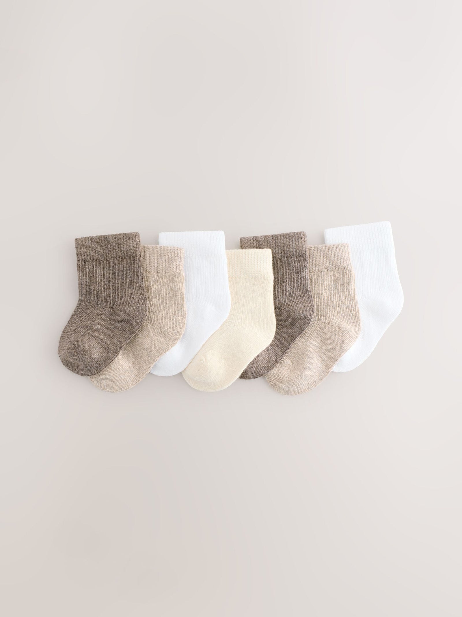 Neutral Baby Socks 7 Pack (0mths-2yrs)