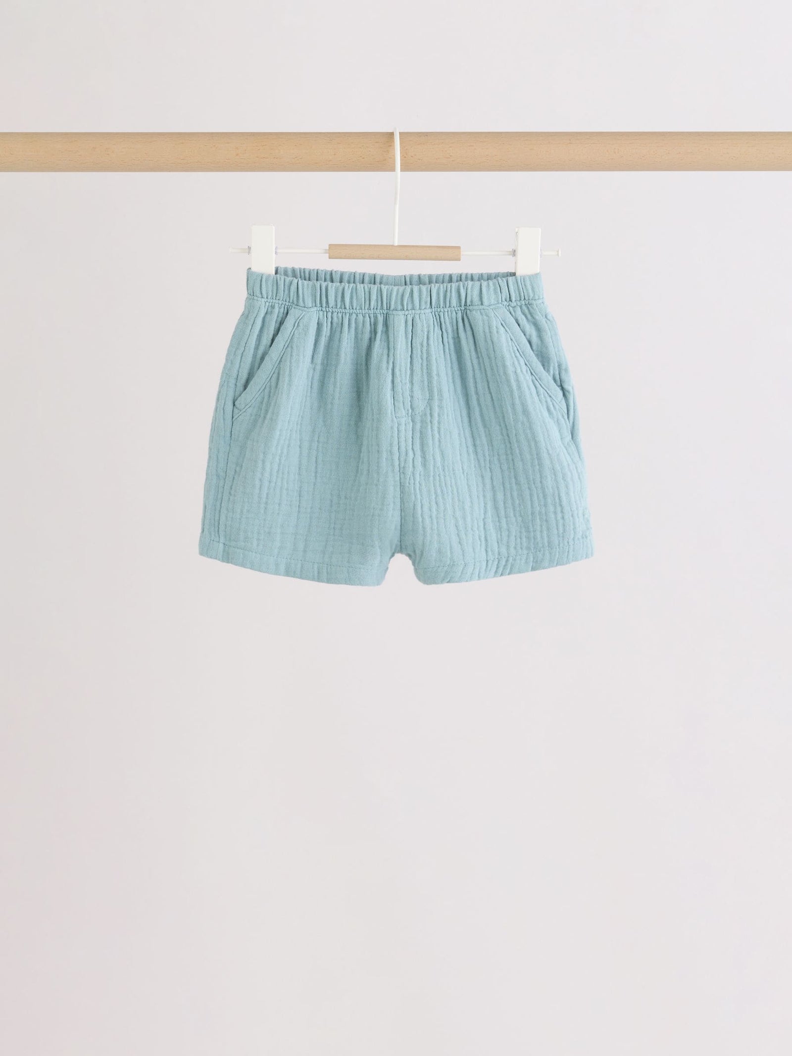 Blue/Brown Woven Shorts Baby 3 Pack (0mths-2yrs)