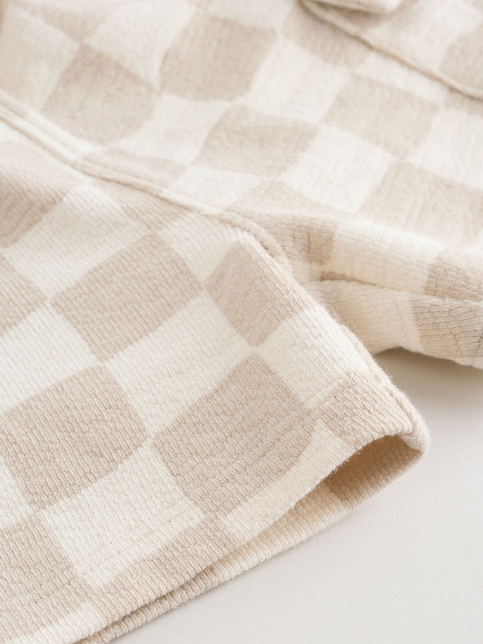 Grey/Neutral Checkeboard Jersey Baby Shorts 3 Pack (0mths-2yrs)