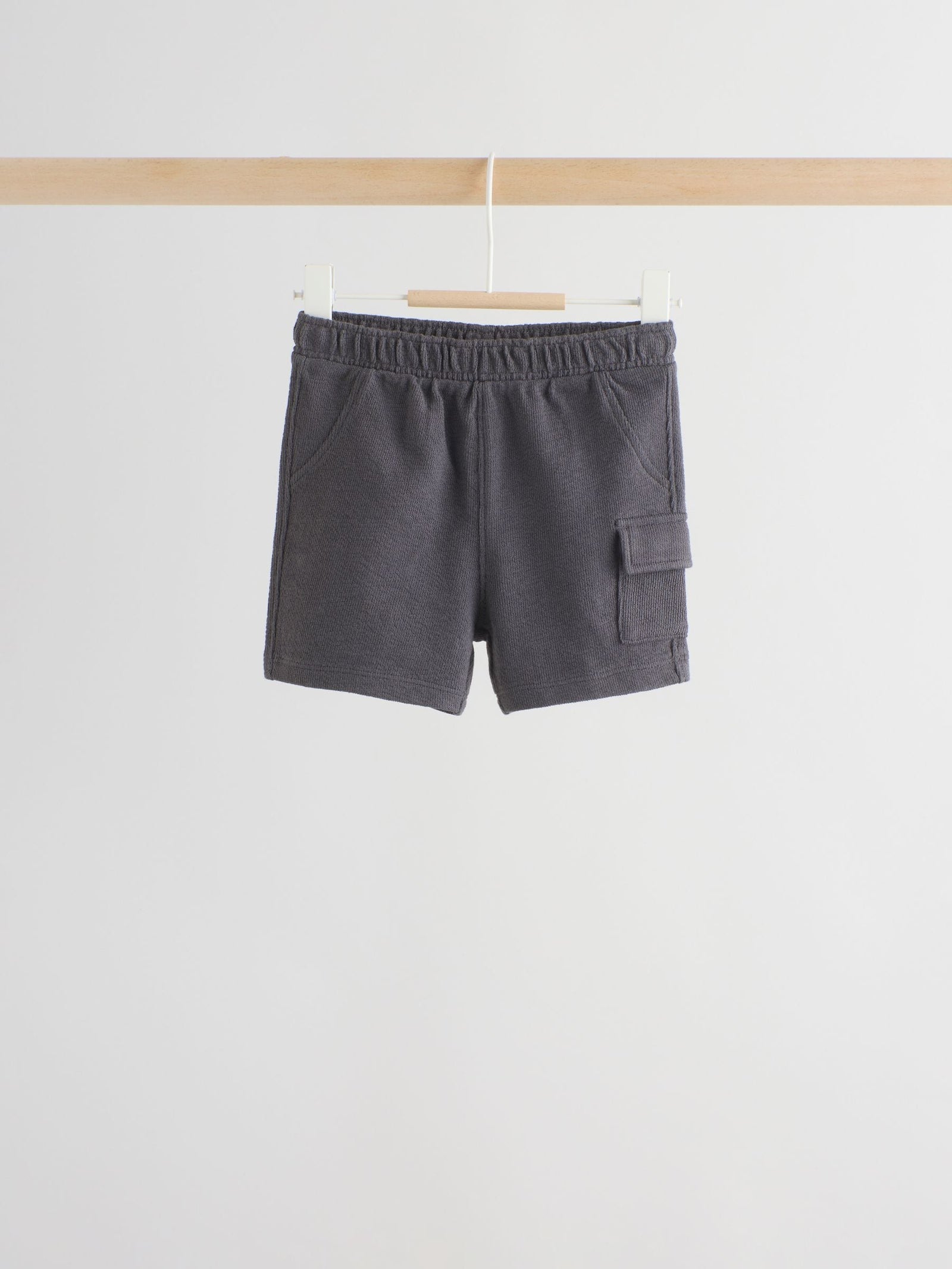 Grey/Neutral Checkeboard Jersey Baby Shorts 3 Pack (0mths-2yrs)