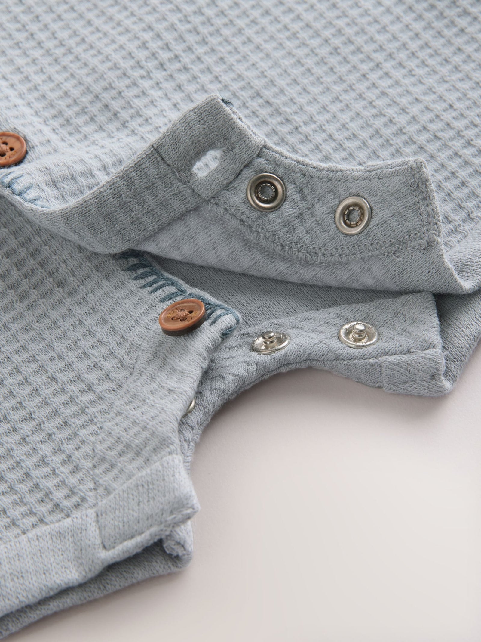Blue Milk Club Jersey Waffle Baby Romper (0mths-3yrs)