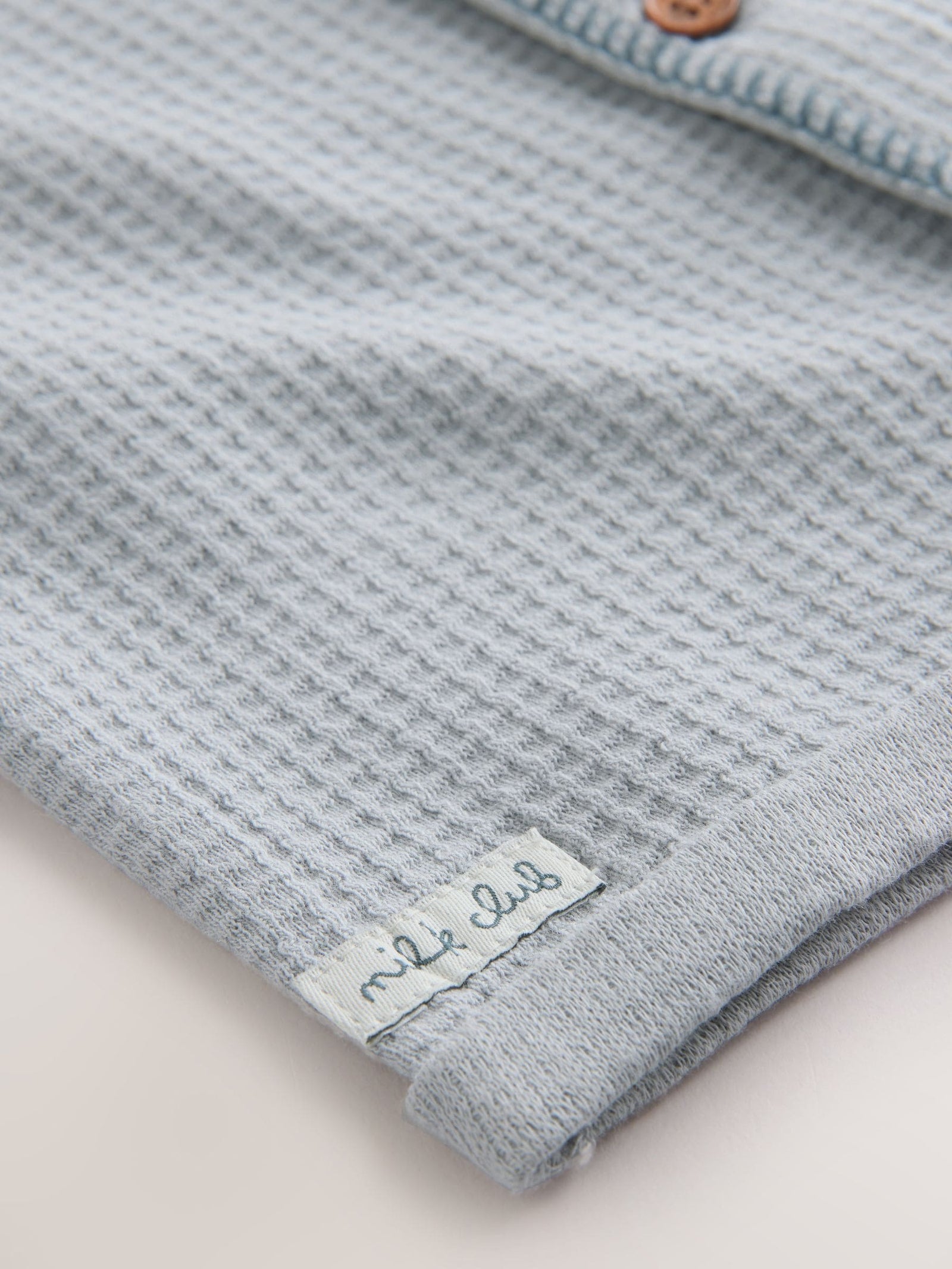 Blue Milk Club Jersey Waffle Baby Romper (0mths-3yrs)