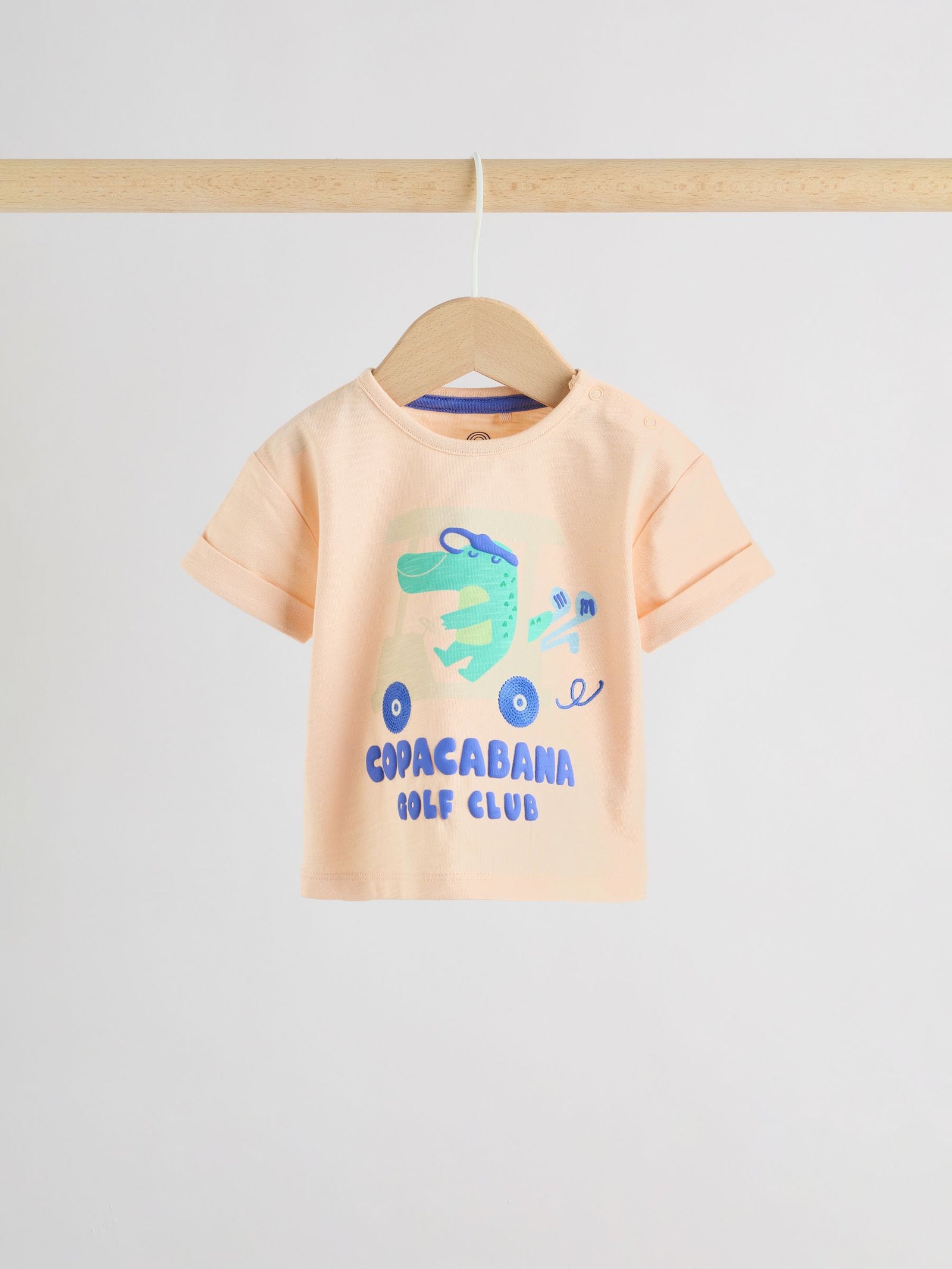 Orange Crocodile Print Top and Shorts Baby Set (0mths-2yrs)